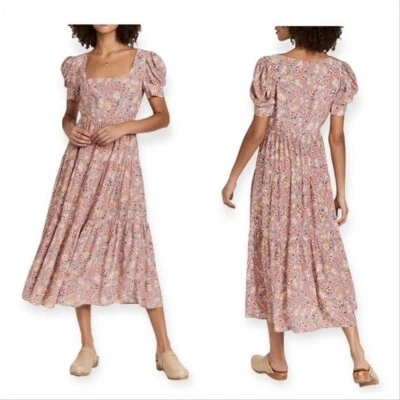 Vestido Yumi Kim Gretchen, Vestido Midi Estampa Floral, Tamanho M, Novo com etiquetas - Imagem 1 de 4