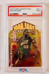 Shawn Kemp 1997-98 Topps Generations Die Cut Insert PSA 9 Graded - Picture 1 of 1