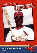 1999 Johnson City Cardinals Team Issue #7 Santos Delossantos Dominican Republic 