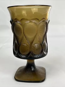 Mod Noritake Spotlight Brown Amber Iced Tea Goblet Glasses 6 1/2" VTG - Picture 1 of 5