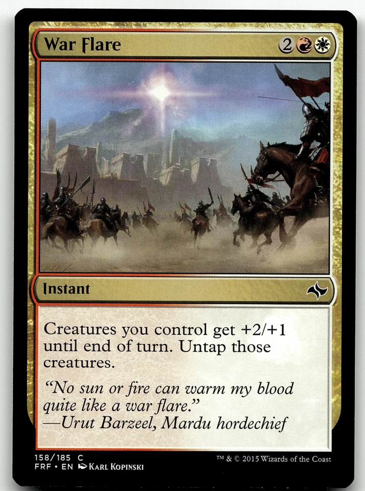 MTG War Flare Fate Reforged 158/185 Regular Common - Image 1 of 1