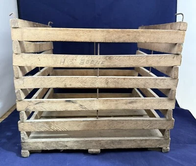 Vintage Egg Crate Carrier Box - Image 1 of 4