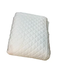 Sferra Queen Quilted Coverlet Blanket Ivory - Picture 1 of 7