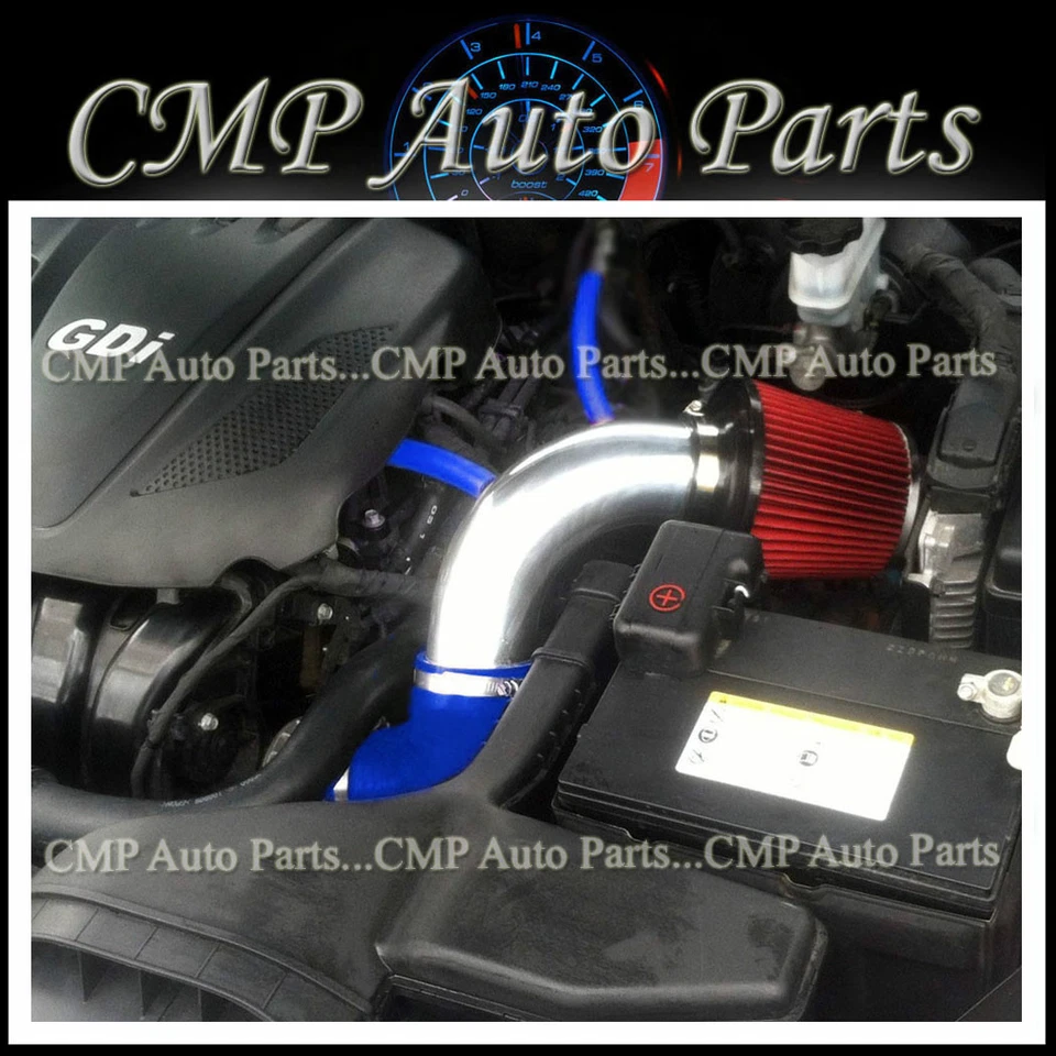 KIT DE ENTRADA DE AR FIT 2011-2014 KIA OPTIMA EX LX 2.4 2.4L RAM NÃO TURBO AZUL VERMELHO - Imagem 1 de 1