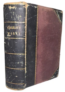 1790, EARLY PHILADELPHIA IMPRINT, THE WORKS OF THOMAS CHALKLEY, QUAKER, LEATHER - Picture 1 of 12