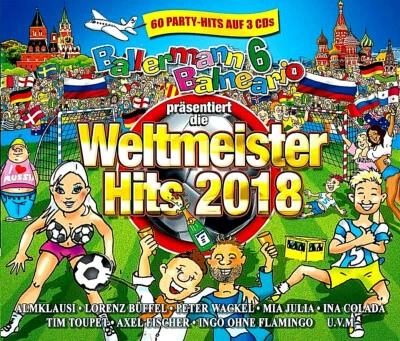 3 CD Ballermann 6 Balneario Fußball Party 60 Hits Mia Julia Lorenz Büffel Tobee - Bild 1 von 2