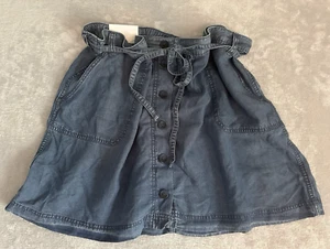 Gap Jeansrock neu mit Etikett Damen XXL weich Chambray Utility Paperbag-Knöpfe zum Überziehen - Bild 1 von 12