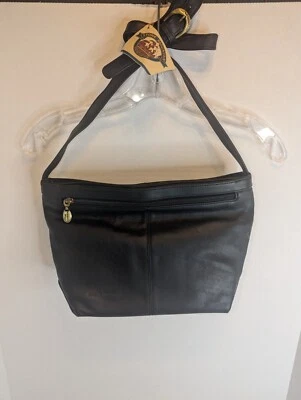 Bolso Bandolera Stone Mountain Negro Cuero Genuino Foto 1 de 4