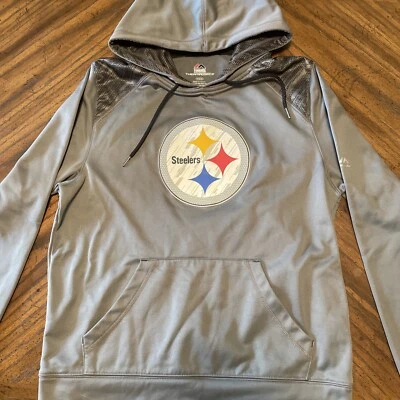 Majestic Pittsburgh Steelers Sudadera con Capucha Sudadera con Capucha Equipo NFL Ropa Juvenil Med Foto 1 de 4