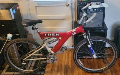 1997 Trek Y3 FS MTB Bicicleta Média 18" Shimano SRAM Rock Shox - Imagem 1 de 4