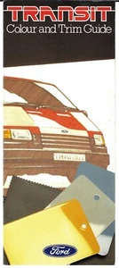 Ford Transit Mk3 Colour & Trim 1986 UK Market Foldout Brochure - Picture 1 of 2