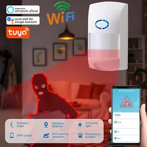 Tuya Smart WiFi Infrared Detector PIR Motion Sensor Alexa Google Home Security - Picture 1 of 9