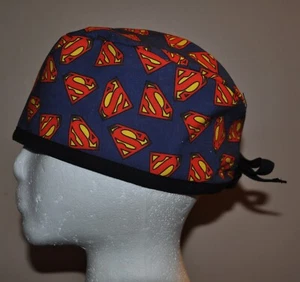 Men's DC Superhero Superman Scrub Cap/Hat - One size fits most - Picture 1 of 1