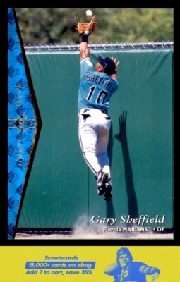 1995 SP Gary Sheffield    #55 Florida Marlins - Image 1 of 2