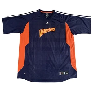 VTG Adidas Golden State Warriors Basketball Warmup Shooting Shirt Sz 3XL Tall - Picture 1 of 8