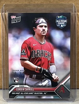 2023 TOPPS NOW PLATINUM All-Star Game #ASG-CC CORBIN CARROLL ROOKIE Foil Stamp - Image 1 of 3