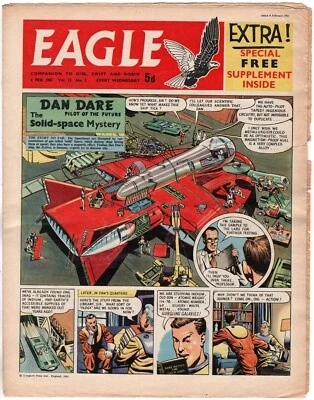 Eagle vol 12 #5, 4th February 1961. VG/FN. Dan Dare. - Image 1 of 2