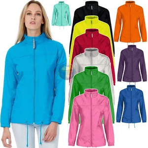 Windbreaker Jacket Women's Zip Hoodie With Pockets - Picture 1 of 15