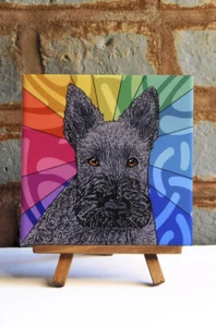 Azulejo de montaña rusa de cerámica Scottish Terrier - Imagen 1 de 1
