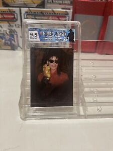 SUPER RARE GRADED HGA 9.5 PANINI Michael Jackson “KING OF POP” Legend Card POP 1