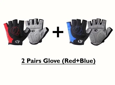 Nuevo Combo 2 Pares Perla Izumi Unisex Ciclismo Deportes Medio Dedo Guantes MTB Bicicleta  Foto 1 de 4
