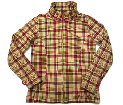 Chaqueta Burton Dryride Grande 14/16 Amarillo Rosa Cuadros Niñas Forrada de Vellón Esquí Nieve Foto 1 de 4