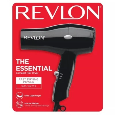 Revlon Essential Compact Hair Styling Dryer 1875Watt Opened Box Amazon Packaging - Image 1 of 2