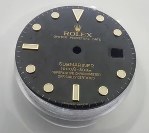 Rolex 16613, 11618 genuino, esfera negra Submariner, dos tonos 18k y acero (caja) - Imagen 1 de 3