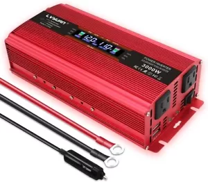 LVYUAN 1500W/3000W DUEL USCITA AC 12V ALIMENTATORE COPERTURA AUTO, BARCA, CAMPER - Foto 1 di 6