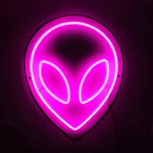 LED Alien ET Neon Sign Light Man Cave Game Room Wall Hanging Nightlight Artwork - Picture 1 of 13