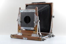[Near MINT] Large Format Camera Wood Brown Body "No Brand" 4x5 From JAPAN