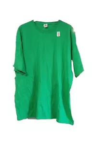 NWT Fruit Of The Loom Sz 3XL Bright Green Short Sleeve Tshirt - Picture 1 of 9