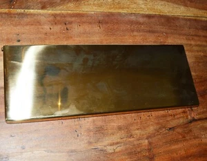 Große polierte Messing Innentür Briefklappe Ordnung & Zugluftstopper PB2012B - Bild 1 von 3