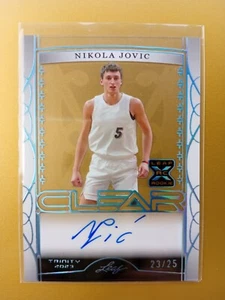 2023 Leaf Trinity-NIKOLA JOVIC LEAF ROOKIE RC AUTO 23/25 CLEAR # CA-NJ1 - Picture 1 of 3