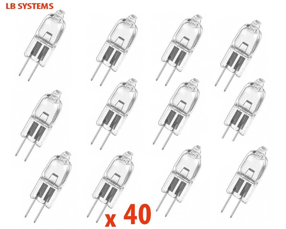 2 to 40  G4 12v-10w ,20w AND 35W HALOGEN CAPSULE LIGHT BULBS LAMPS 12V  NEW - Image 1 of 1
