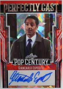 2023 Leaf Pop Century Metal Autographs Wave Red #PCGE1 Giancarlo Esposito #3/3