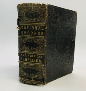 Antique Book Pictorial History European Amd Asiatic 1863 Vol. 1 National Records - Picture 1 of 8