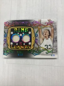 Larry Bird 2022 Leaf In the Game Used Ring Leaders 4/9 Boston Celtics - Picture 1 of 18