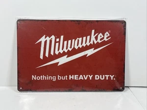 Letrero de hojalata de metal Milwaukee garaje cueva nada más que resistente - decoración de pared de papá - Imagen 1 de 1