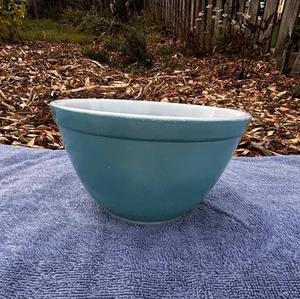 Vintage Pyrex Blau 401-1 1/2 Pt. Kleine primäre Rührschüssel USA - Bild 1 von 12