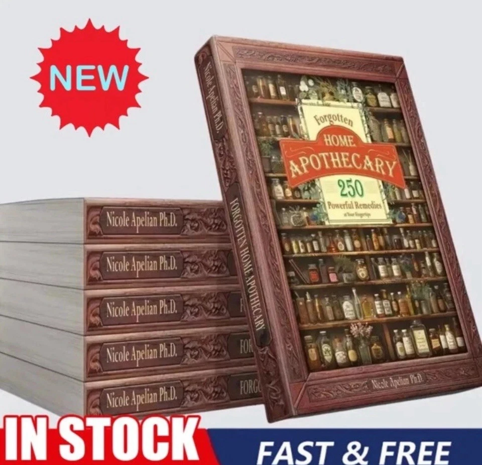 Forgotten Hom- Apσthecary:250-Powerful Remedies By  Nicole Apelian=PhD -A4 Size - Image 1 of 4