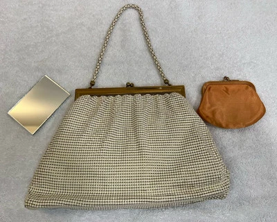 Vintage Whiting & Davis Co Mesh Bag Evening Dance Purse W/original Coin Purse - Image 1 of 4