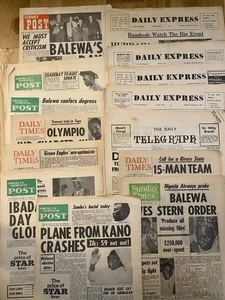 Auswahl alter nigerianischer Zeitungen vom 16.-20. November 1963 - Bild 1 von 1