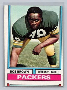 1974 Topps #266 Bob Brown ERR Error Miscut - Picture 1 of 2