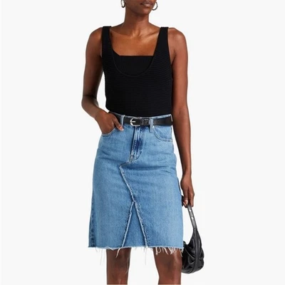 Womens Frame Deconstructed Midi Skirt Size 24 - Image 1 of 4