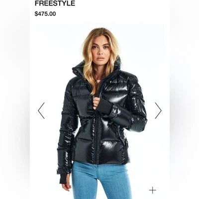 Abrigo acolchado Sam New York Freestyle negro brillante talla XS Foto 1 de 4