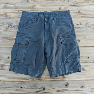 Levi's Herren Cargo Shorts 10" grau Größe 34 Taschen Freizeit Wandern  - Bild 1 von 5