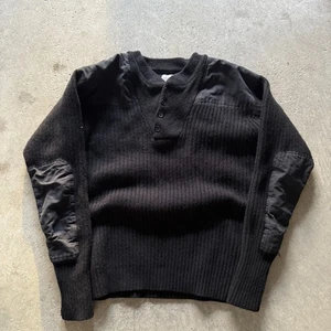 Vintage L.L.Bean Black Wool Army Sweater - XXL - Bild 1 von 4