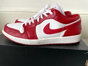 Air Jordan 1 Low Gym Red/White UK Men's 10 - Picture 1 of 7