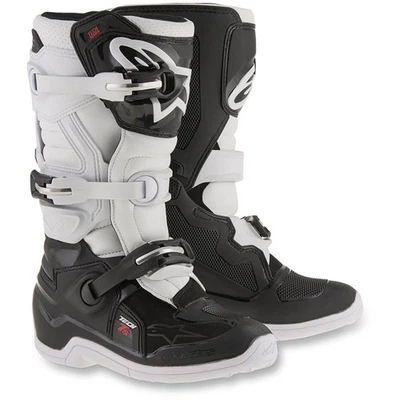 Alpinestars 黑/白 Youth Tech 7S 靴子(男孩尺码:8)2015017-12-8 — 第 1/4 张图片